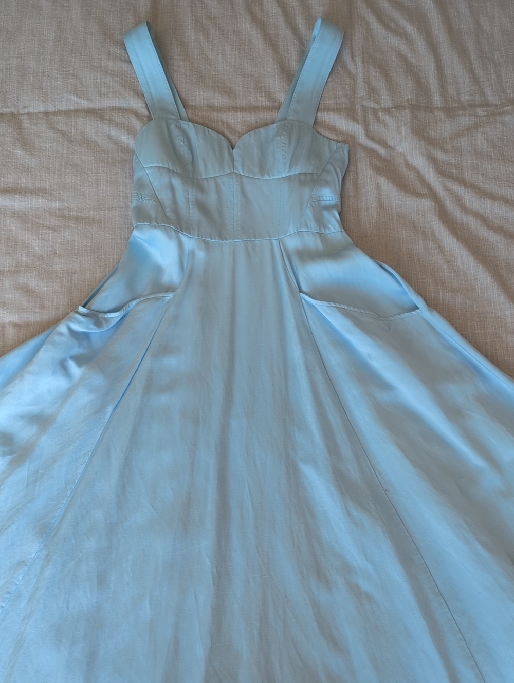 H&M Ice  Blue Midi Dress
